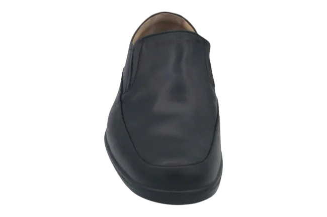 Esse Comfort Men's Leather Lightweight Moc Toe Slip-On - Black - view 1