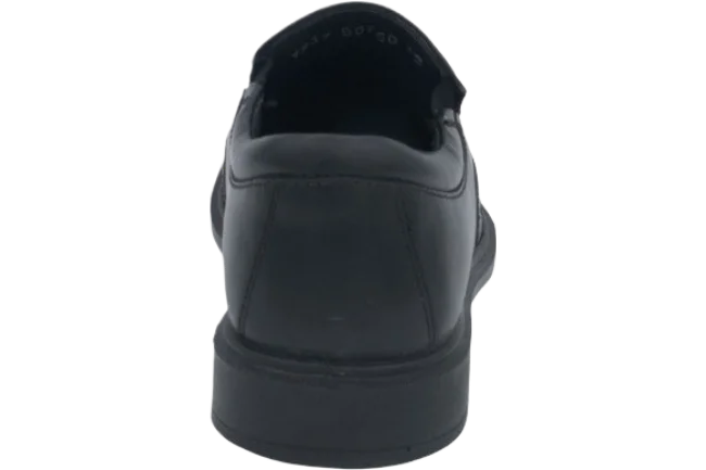 Benelaccio Boys' Leather Bicycle Toe Slip-On Dress Shoes - Black - view 5